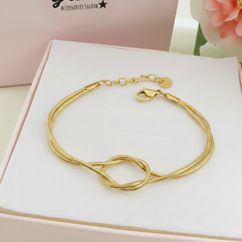 ALBA ~ ARGENTO 925 ~ BRACCIALE con nodo