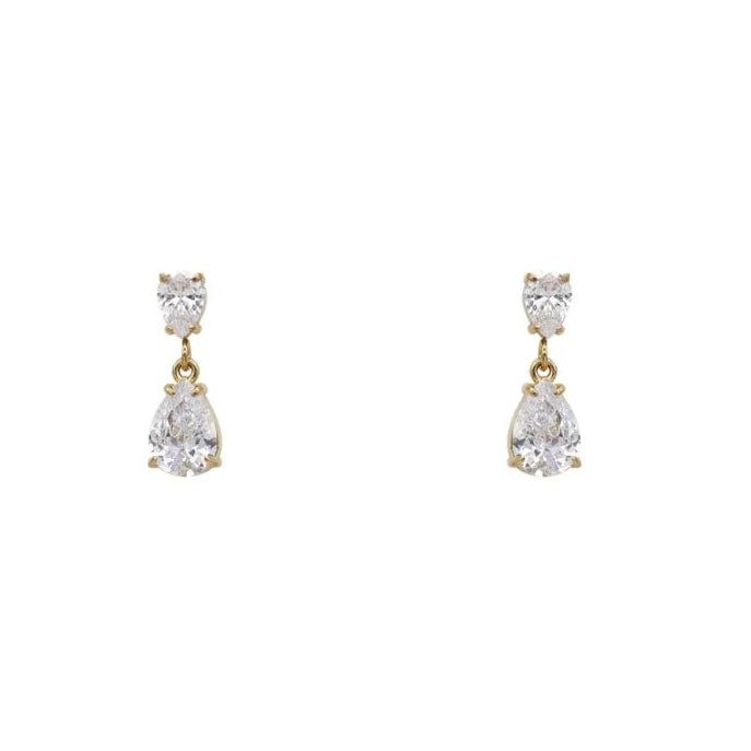LORELEI - ACCIAIO INOSSIDABILE - Paia orecchini mini pendenti con cubic zirconia a forma di goccia