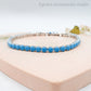 MAYA ~Rainbow-Bracciale tennis in Cubic Zirconia