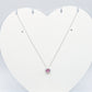 DIANA - ACCIAIO INOSSIDABILE- collana con pendente cuore in cubic zirconia