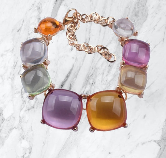 MERYL - BRACCIALE in resina rainbow