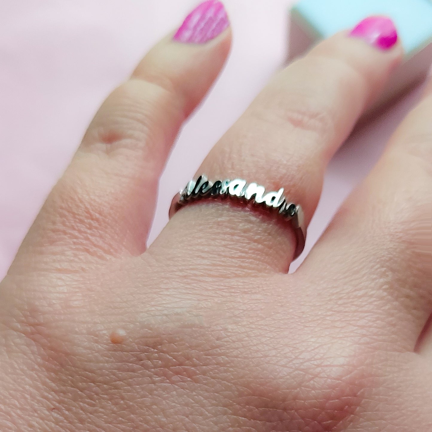 Anello Nome PERSONALIZZATO ❤️ ACCIAIO INOSSIDABILE regolabile