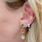 TIA Earcuff 3 fili in ARGENTO 925 - Earcuff con cubic zirconia