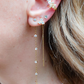 ALIONA EARCUFF ~ ACCIAIO Inossidabile orecchino Senza buco zirconato con cubic zirconia