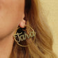 BRILLIANT big hoops - NOME PERSONALIZZATO Paio orecchini a cerchio in Acciaio Inossidabile