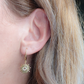 YOU'RE MY SUN monachella ~ Orecchini  a monachella con sole e cubic zirconia in acciaio inossidabile