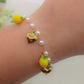 LEMONS PEARLS BRACELET  - ACCIAIO inossidabile - Bracciale catena charms frutta LIMONI