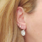 ALINA - ACCIAIO INOSSIDABILE - Paia orecchini monachella con cubic zirconia a goccia