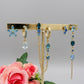 SHANAYA SET - ACCIAIO INOSSIDABILE - 6 Orecchini pendenti in cubic zirconia