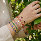 ROSAMUND ~ ACCIAIO INOSSIDABILE - Bracciale Tennis floreale con Cubic Zirconia