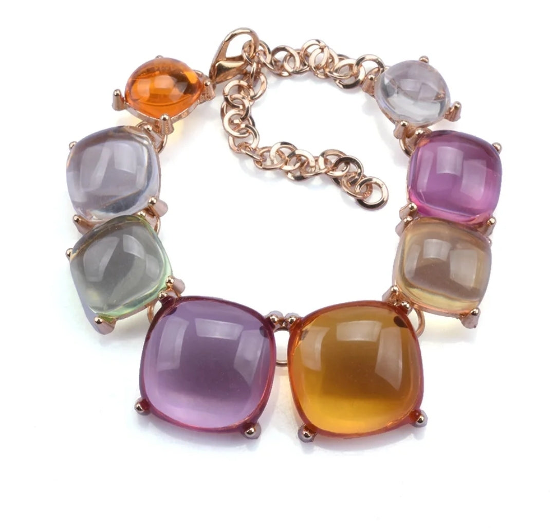 MERYL - BRACCIALE in resina rainbow