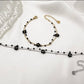 DAISY  Double ~ ACCIAIO INOSSIDABILE ~ Bracciale DOPPIO con fiori e cristalli