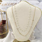 DAISY  double ~ ACCIAIO INOSSIDABILE ~ Collana doppia 2 in 1 con fiori e cristalli