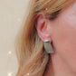 SHELL - Orecchini bottone vintage - ACCIAIO INOSSIDABILE ~ Paio Orecchini a conchiglia