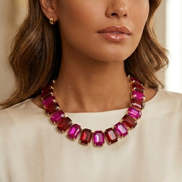MARGOT collier con pietre sfaccettate - LUCE COLLECTION