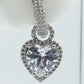 AURORA HOOPS ~ Orecchini mini cerchi zirconati FULL in Cubic Zirconia a forma di cuore