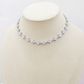 CASSIA~ACCIAIO INOSSIDABILE - Collana tennis quadrifogli RAINBOW con cubic zirconia