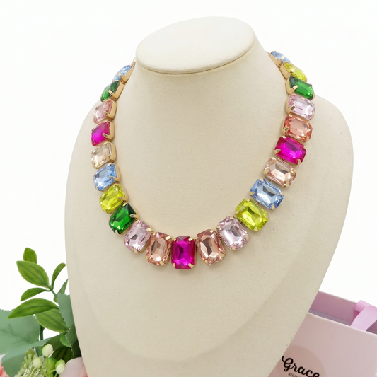 MARGOT collier con pietre sfaccettate - LUCE COLLECTION