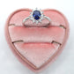 KATE ~ 8 COLORI - Anello regolabile con cubic zirconia a forma di OVALE