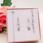 DEGRADE' COLOURS SET - ACCIAIO INOSSIDABILE - 6 Orecchini pendenti in cubic zirconia