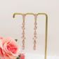 GLOWY DROP ~ paio Orecchini ACCIAIO INOSSIDABILE pendenti con pietre in cubic zirconia