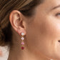 MURYEL Orecchini pendenti - ACCIAIO INOSSIDABILE ~ Orecchini pendenti tennis con cubic zirconia