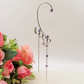 FAIRY EARCUFF ~ ACCIAIO Inossidabile orecchino integrale SENZA FORI con cuori e cubic zirconia