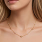 LOVELY ~ ARGENTO 925 ~ Collana con cuoricini bombè + cubic zirconia AAA