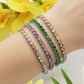 ALICIA NEW COLOURS ~ Bracciale tennis in ACCIAIO INOSSIDABILE con Cubic Zirconia