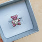 TEDDY CRYSTAL - Anello orsetto zirconato regolabile in ACCIAIO inossidabile con cubic zirconia