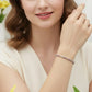 ALICIA NEW COLOURS ~ Bracciale tennis in ACCIAIO INOSSIDABILE con Cubic Zirconia