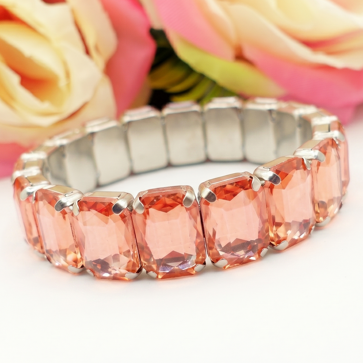 MARGOT - Bracciale Elasticizzato con pietre sfaccettate