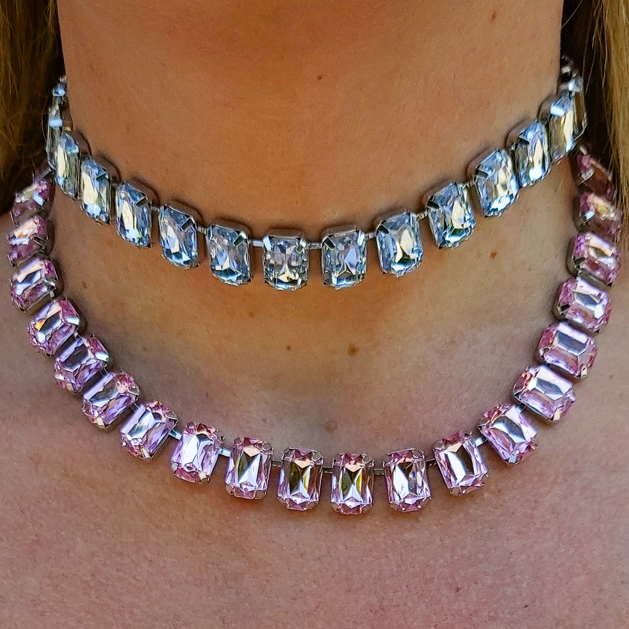 MARGOT choker con pietre sfaccettate - LUCE COLLECTION