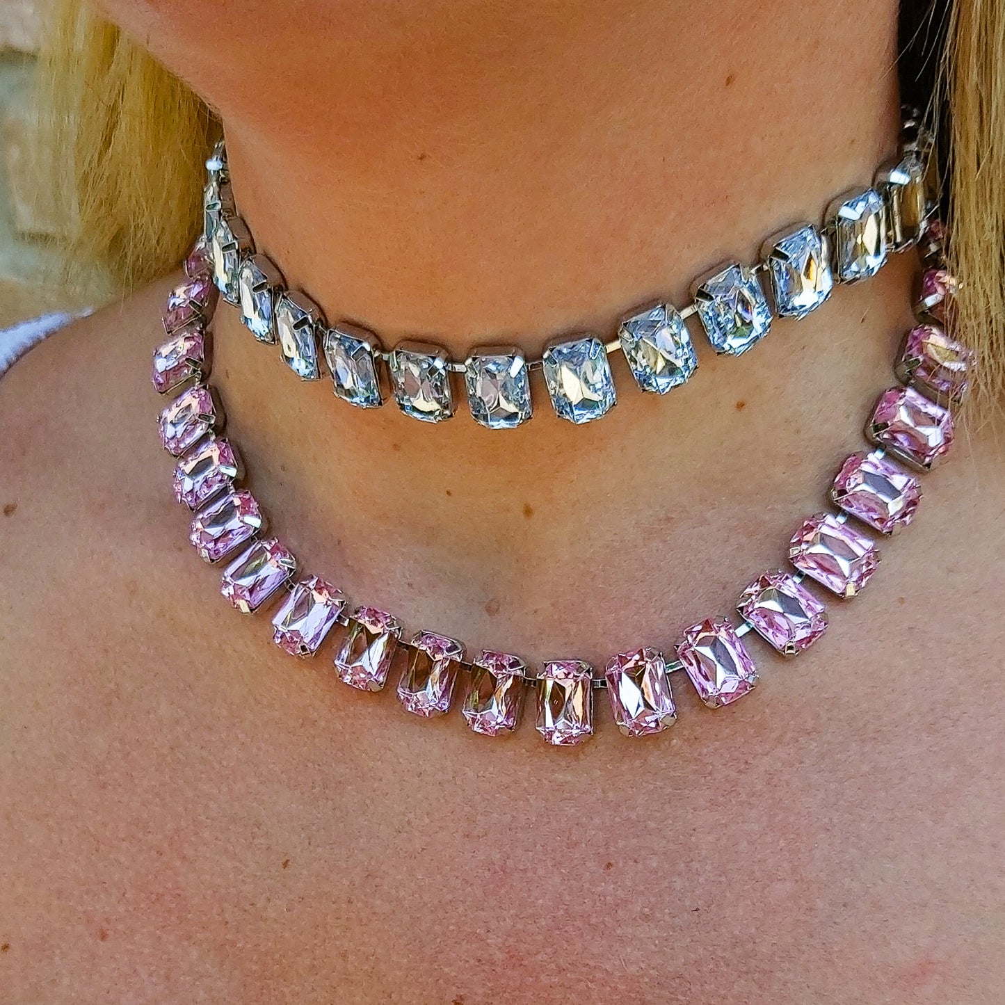 MARGOT choker con pietre sfaccettate - LUCE COLLECTION