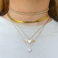 ELEONOR ~ choker in ACCIAIO INOSSIDABILE catena snake piatta