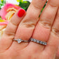 SOLITARIO mini heart - Anello regolabile in ACCIAIO INOSSIDABILE con cubic zirconia