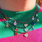 ADORABLE ~ Collana ACCIAIO INOSSIDABILE con perline ciondoli