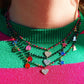 ADORABLE ~ Collana ACCIAIO INOSSIDABILE con perline ciondoli