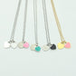 VANESSA ~ STAINLESS STEEL DOUBLE HEART pendant necklace