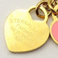 VANESSA ~ STAINLESS STEEL DOUBLE HEART pendant necklace