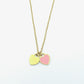 VANESSA ~ STAINLESS STEEL DOUBLE HEART pendant necklace