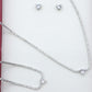 DIANA  -"THE  CRYSTAL SET"- 3 PCS- zirconia necklace+zirconia bracelet+zirconia earrings