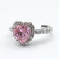 BLAIR ~ Anello a cuore con Cubic Zirconia- Regolabile