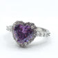 BLAIR ~ Anello a cuore con Cubic Zirconia- Regolabile