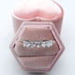 JENNY- cuori orizzontali ~ ANELLO REGOLABILE con cubic zirconia a forma di cuore
