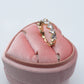 JENNY- cuori orizzontali ~ ANELLO REGOLABILE con cubic zirconia a forma di cuore