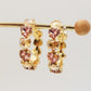 LUCE HEARTS -  Hoops - Orecchini a cerchio con pietre sfaccettate