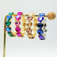 LUCE HEARTS -  Hoops - Orecchini a cerchio con pietre sfaccettate