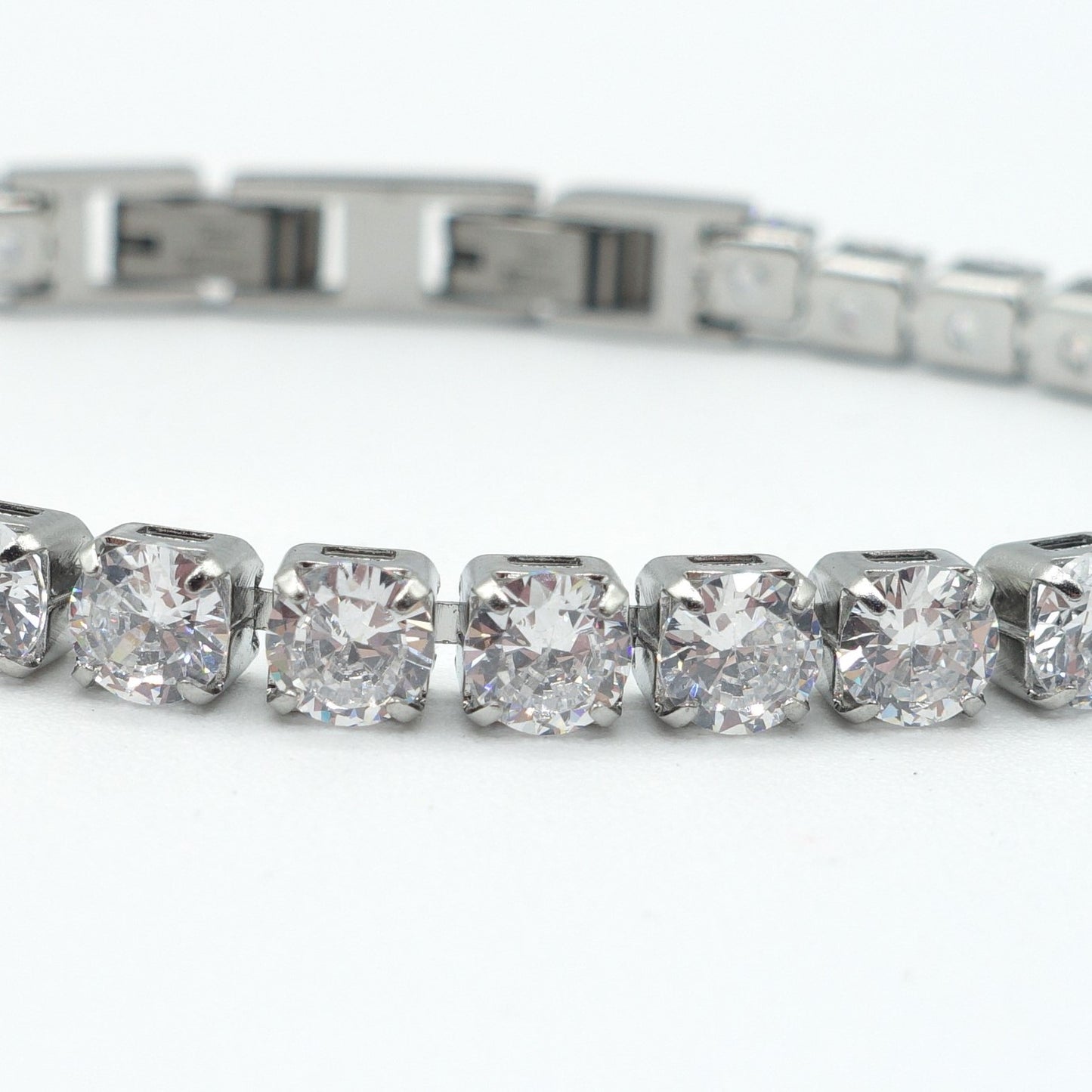 Melanie ~Bracciale tennis in Cubic Zirconia -ACCIAIO INOSSIDABILE