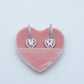 DIANA  -"THE PINK SET" - Set choker + orecchini in cubic zirconia rosa